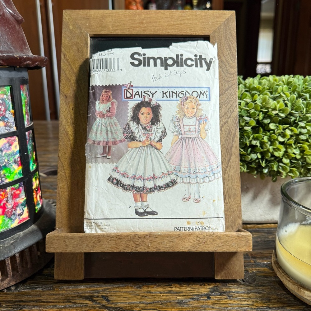 Simplicity 8318 Vintage 1980’s Daisy Kingdom Girl Dress Sew Pattern Size 5 - 6X - Picture 1 of 15